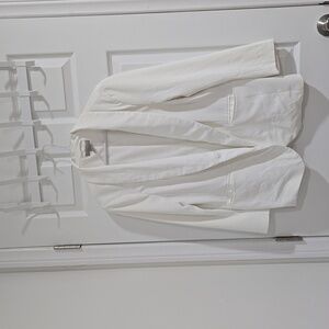 Women's white blazer, size L